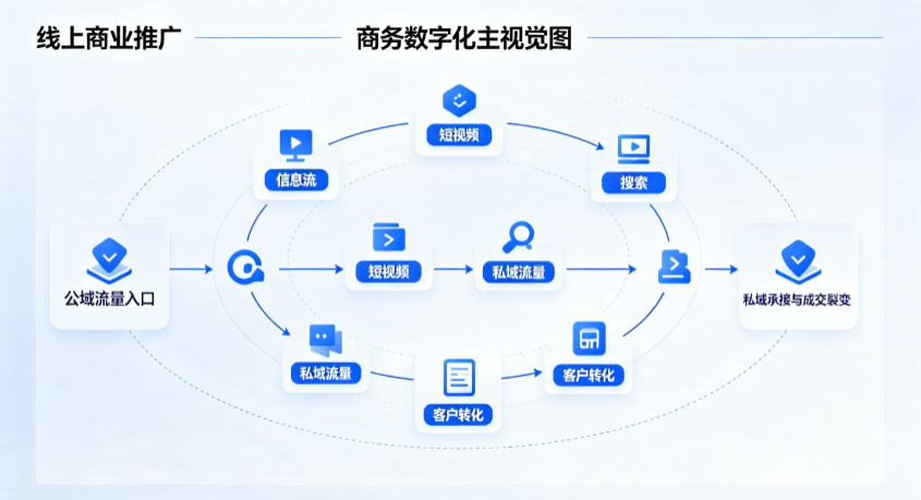 沙坡头区线上商业推广怎么做？全域流量闭环搭建与低成本转化实战指南